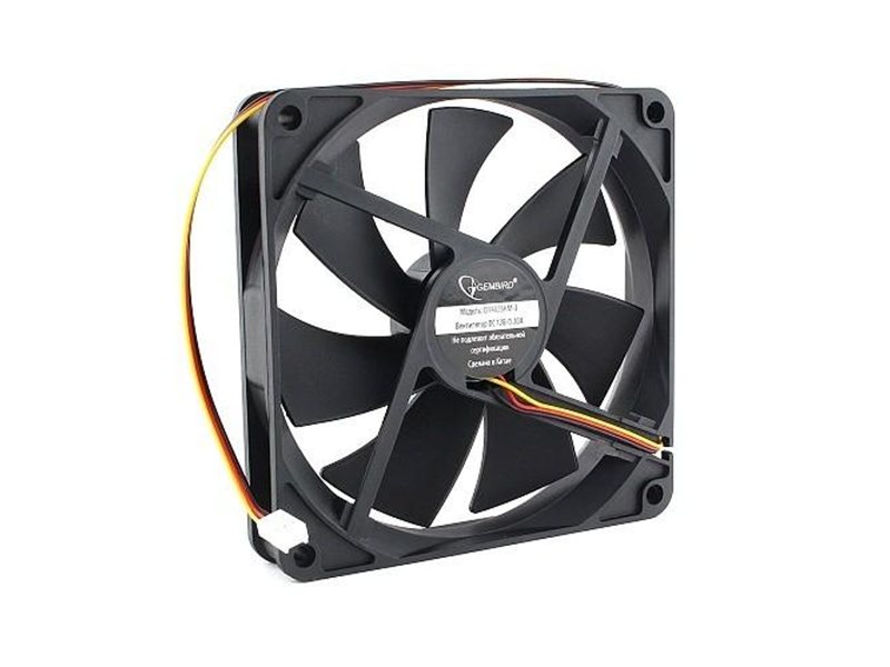 Gembird Вентилятор 140x140x25 гидродинамический, 3 pin, провод 40 см (D14025HM-3)