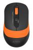 Мышь A4Tech Fstyler FG10S черный/оранжевый оптическая 2000dpi silent беспров. USB для ноутбука 4but (FG10S ORANGE)