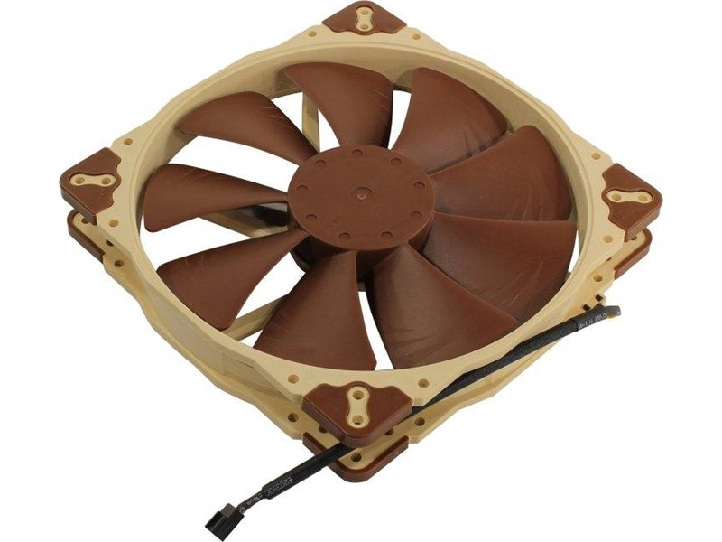 Кулер для корпуса/ Case Cooler Noctua NF-A20 FLX (200x200x30mm, 3-pin, 86.46CFM, 18.1dBA, 800RPM, Beige/Brown)