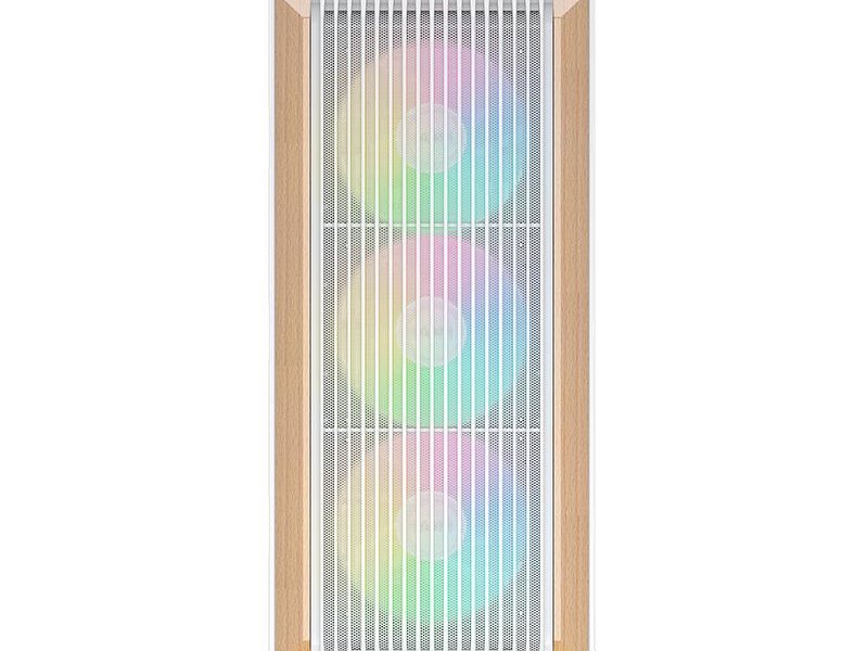 Корпус ПК без блока питания/ Case SAMA Z60 White, Midi-Tower, TG, 4x140mm ARGB, 2xUSB 3.0 + 1xUSB 3.1 Type-C, E-ATX, ATX, mATX, mITX White