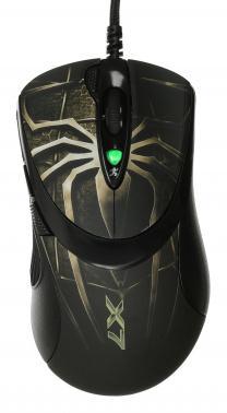Мышь A4Tech Oscar Editor XL-747H коричневый/рисунок лазерная 3600dpi USB 6but (XL-747H (BROWN SPIDER))