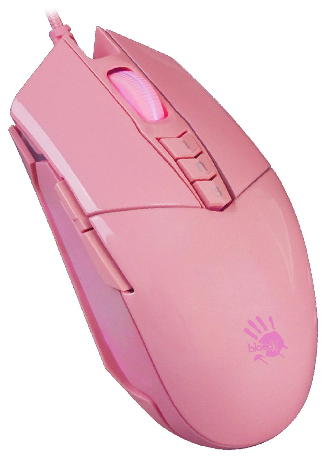 Мышь A4Tech Bloody P91s розовый оптическая 8000dpi USB 8but (P91S PINK ACTIVATED)