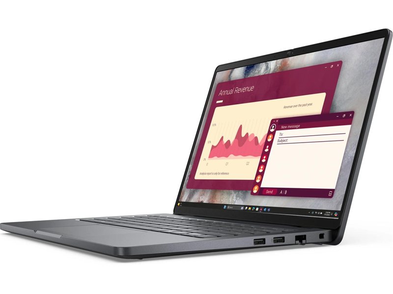 Ноутбук Dell Pro 14 PC14250 Core Ultra 7 265U 32Gb SSD1Tb Intel Graphics 14" IPS FHD+ (1920x1200) Linux silver WiFi BT Cam (PRO14-7315)