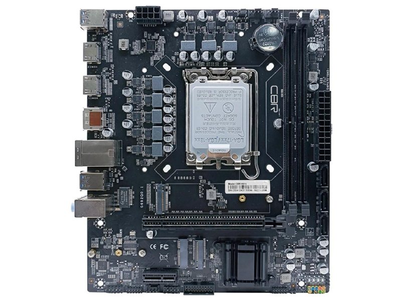 CBR H610 OEM { Chipset H610, Socket 1700, 2*DDR4, mATX, DP+2*HDMI, 1*PCIEx16,1*PCIEx1,2*M.2(NVME,SATA), 3*SATA3, 4*USB 2.0 + 2*USB3.0, LAN 1Gb} OEM УПАКОВКА