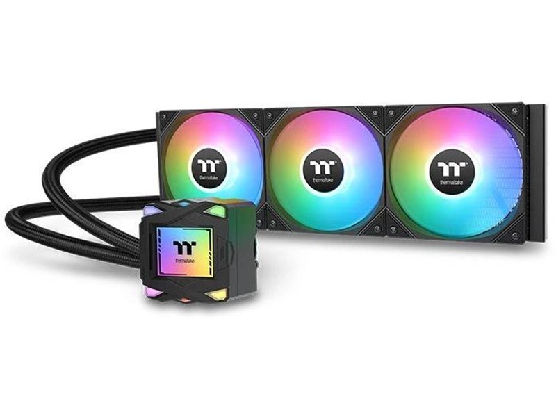 Система водяного охлаждения Thermaltake LA360 ARGB Soc-AM5/AM4/1200/1700/1851 черный 4-pin 38.35dB Al 360W Ret (CL-W459-PL12SW-A)