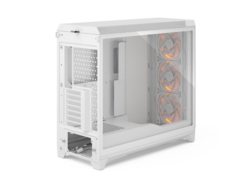 Корпус ПК без блока питания/ Case Fractal Design Meshify 3 XL RGB TG Clear Tint, Full-Tower, 3x140mm ARGB, 2xUSB-A 3.2 + 1xUSB 3.2 Type-C SSI-EEB, SSI-CEB, E-ATX, ATX, mATX, mITX, White