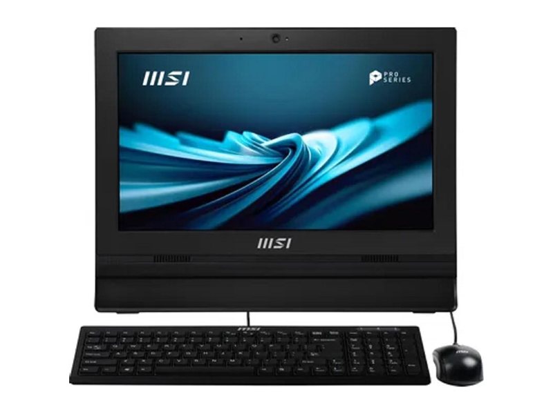 Моноблок MSI Pro AP162T ADL-077RU 15.6" Full HD Touch N100 (0.8) 8Gb SSD128Gb UHDG CR Windows 11 Pro 2xGbitEth WiFi BT 65W клавиатура мышь Cam черный 1920x1080