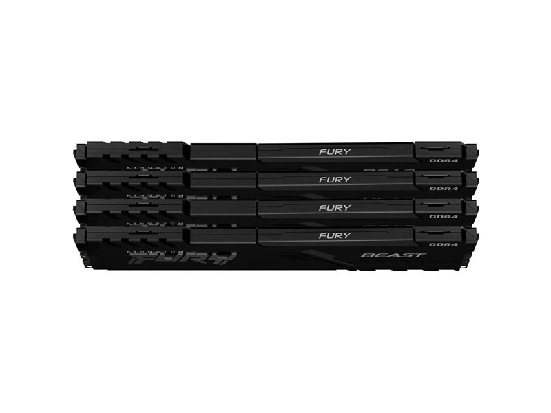 Модуль памяти Kingston 32GB Kingston DDR4 3200 DIMM FURY Beast Black Gaming Memory KF432C16BBK4/32 Non-ECC, CL16, 1.35V, KF432C16BBK4/32 1Gx8 (Kit of 4), RTL