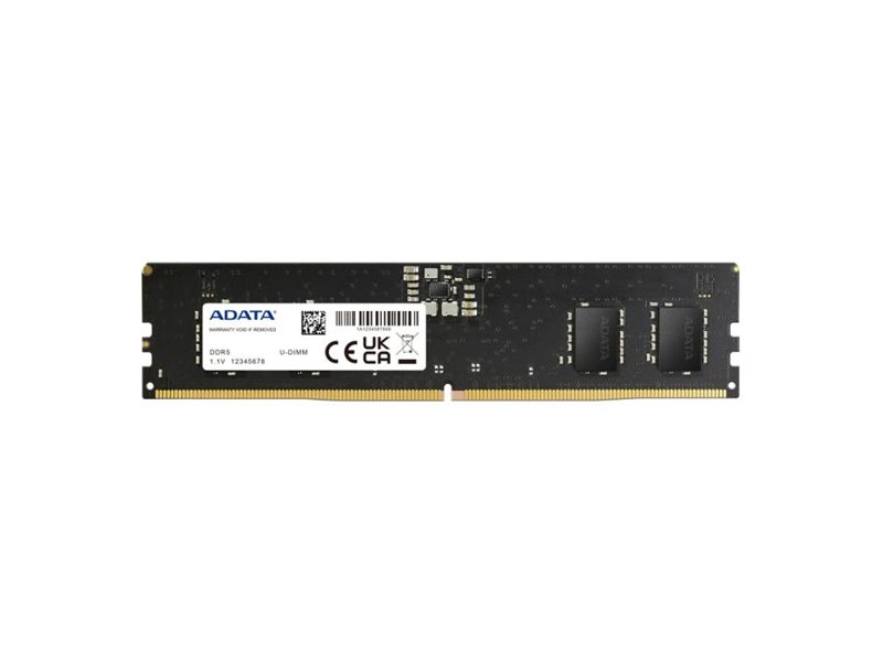 Память DDR5 8GB 4800MHz A-Data AD5U48008G-S RTL PC5-38400 CL40 DIMM UDIMM 288-pin 1.1В single rank Ret