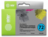Картридж струйный Cactus CS-C9373 №72 фото желтый (130мл) для HP DJ T610/T620/T770/T1100/T1100/T1120/T1200 с чипом