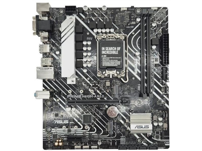 Материнская плата ASUS PRIME H610M-A R2.0, LGA1700, H610, 2*DDR5, 4*SATA, 2*M.2, 2*USB 3.2, 4*USB 2.0, 1*PCIx16, 1*PCIx1, HDMI+DP+D-Sub, mATX; 90MB1MJ0-M0EAY0