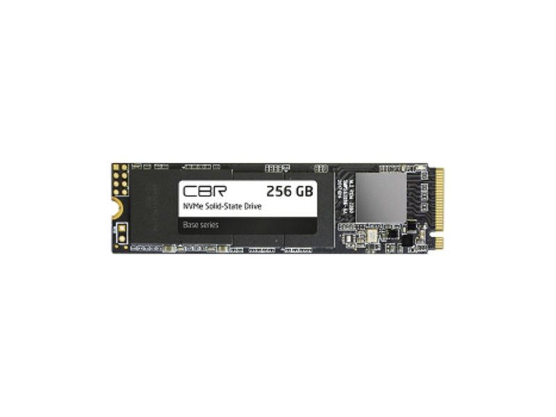 CBR SSD-256GB-M.2-BS24b, Внутренний SSD-накопитель, серия "Base", 256 GB, M.2 2280, PCIe 3.0 x4, NVMe 1.3, 3D TLC NAND, R/W speed up to 2900/1800 MB/s, TBW (TB) 240, OEM