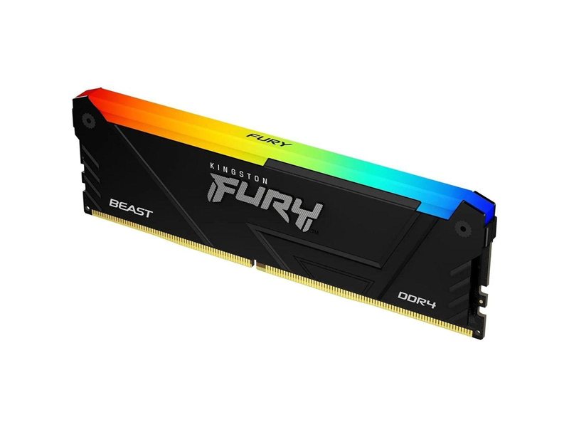 Модуль памяти Kingston 8GB DDR4 3200MHz DIMM FURY Beast Black RGB XMP CL16 1.35V 288-pin Non-ECC