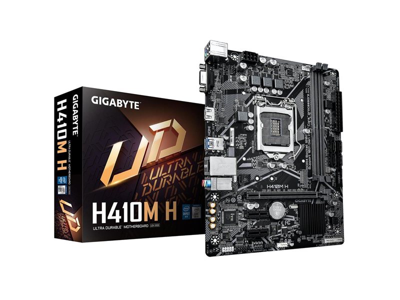 Gigabyte H410M H (2.0) {LGA1200,Q470E,2xDDR4,1*PCI-Ex16, 2*PCI-Ex1, M.2, TypeC, 3*USB3.2Gen1, 6*USB2.0, 4*SATA3.0, 1G, VGA, HDMI mATX} RTL