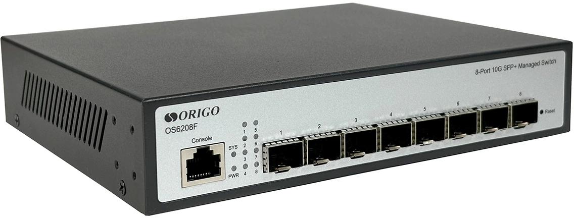 Коммутатор Origo OS6208F OS6208F/A1A (L2) 8SFP+ управляемый