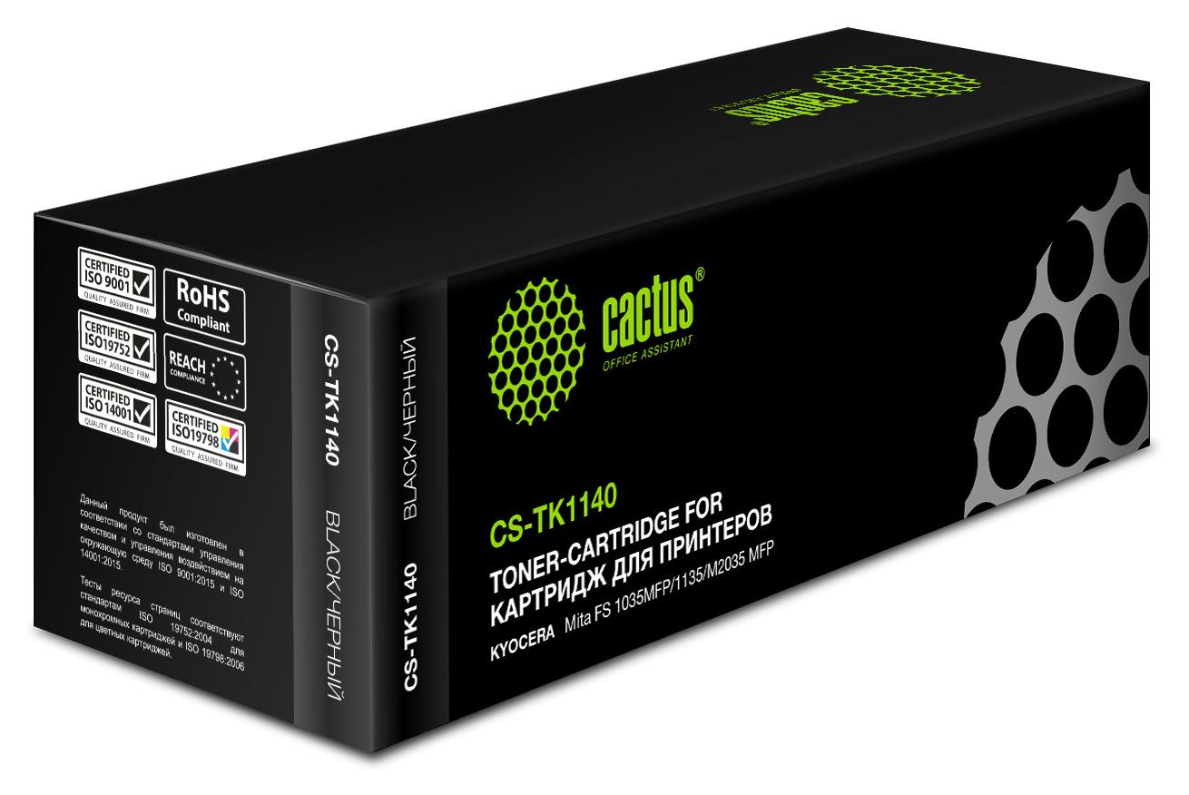 Картридж лазерный Cactus CS-TK1140 TK-1140 черный (7200стр.) для Kyocera FS-1035/1135/M2035/M2535dn