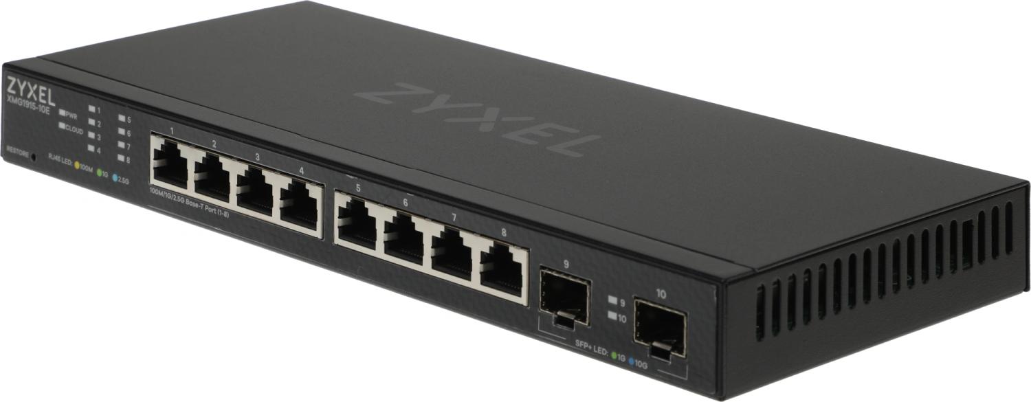 Коммутатор Zyxel NebulaFlex XMG1915-10E-EU0101F (L3) 8x2.5Гбит/с 2SFP+ управляемый