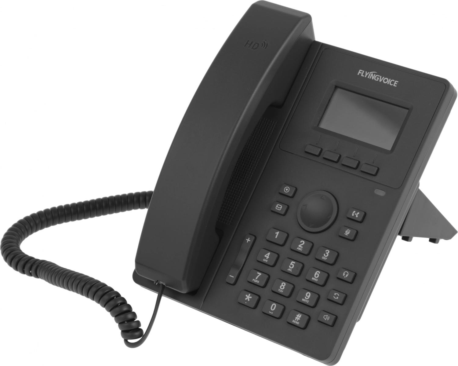 Телефон IP Flyingvoice P10P черный