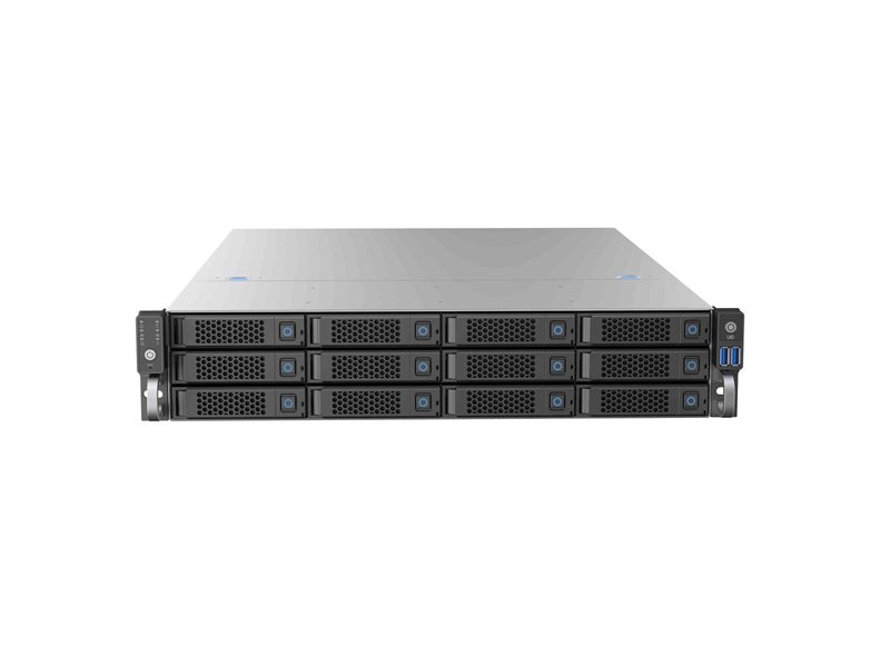 Procase BS212-SATA3-B-0 Корпус 2U Rack server case 12 SATA III / SAS 6Gbit hotswap HDD 3*MiniSAS(8087), черный, без блока питания, глубина 650мм, MB 12"x13"