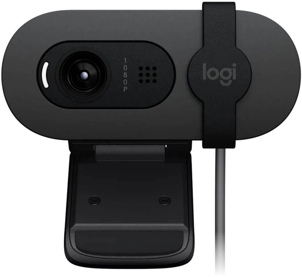 Камера Web Logitech Brio 95 графитовый 2Mpix (1920x1080) USB2.0 с микрофоном для ноутбука (960-001583)