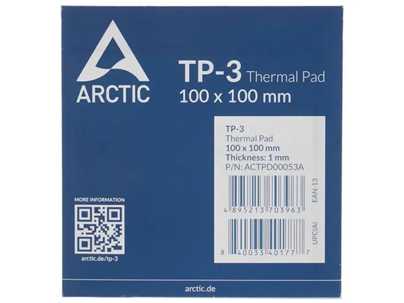 Thermal pad 100x100mm, 1.0mm TP-3 ACTPD00053A