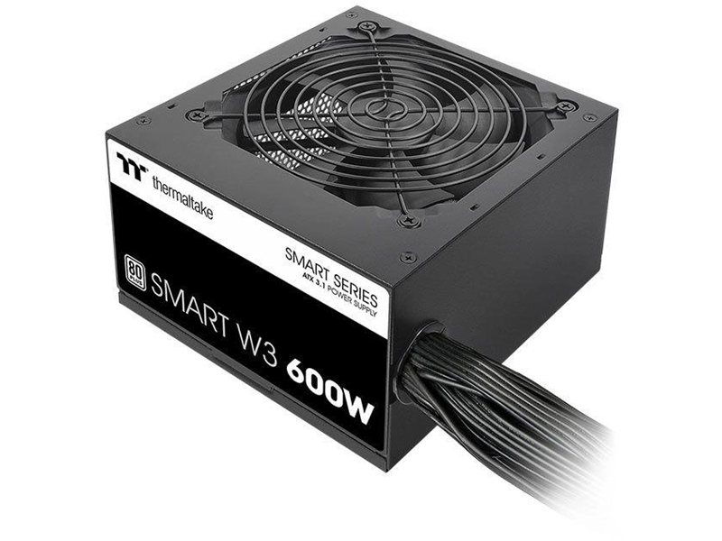 Блок питания Thermaltake ATX 600W Smart W3 Gen.5 80+ white (20+4pin) APFC 120mm fan 4xSATA RTL