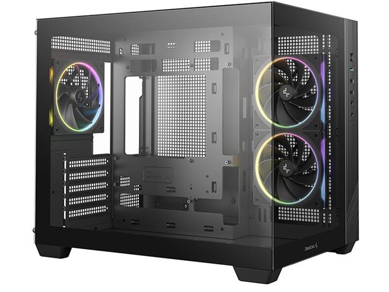 Корпус Deepcool CG330 3F черный без БП mATX 2xUSB3.0 audio bott PSU