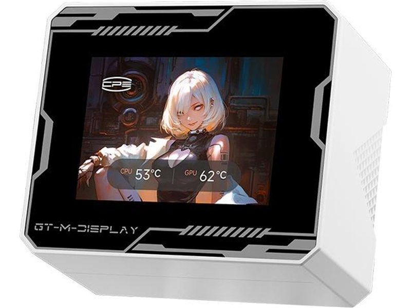Система водяного охлаждения PcCooler GT360M Display ARGB Soc-AM5/AM4/1200/1700/1851 белый 4-pin 15-33.7dB Al LCD 310W Ret (GT360M-WHAWXX-GL)
