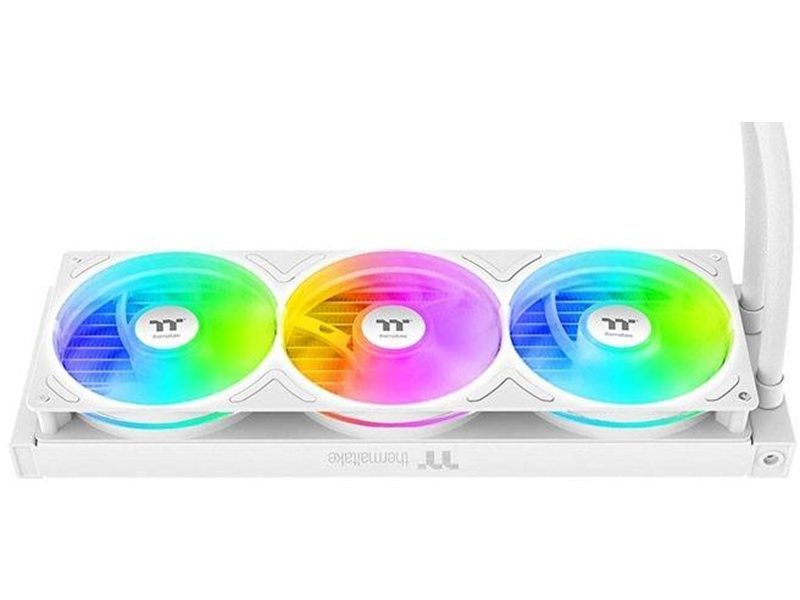 Система водяного охлаждения Thermaltake TH360 V3 Ultra Snow ARGB Soc-AM5/AM4/1200/1700/1851 белый 4-pin 37.8dB Al LCD 365W Ret (CL-W476-PL12SW-A)