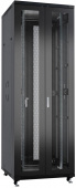 Шкаф серверный Cabeus (ND-05C-42U80/120-BK) напольный 42U 800x1200мм пер.дв.перфор.2ств. задн.дв.перфор.2-хст. 800кг черный 1102мм 131кг 220град. 2055мм IP20 сталь