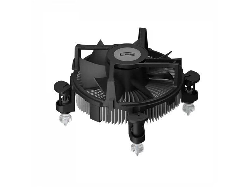 Кулер для процессора/ CPU Cooler PCCooler R94-V2 (65W, 4-pin PWM, 56mm, Al/Cu, -mm, 1x94mm, 34.44CFM, 27.3dBA, 2400RPM, S: 1700/1851, silver, black)