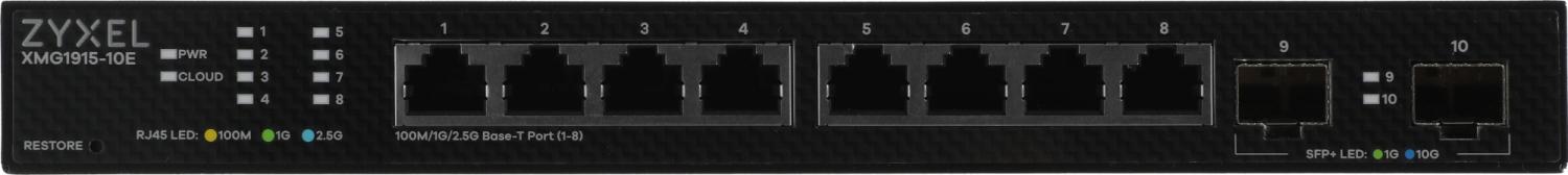 Коммутатор Zyxel NebulaFlex XMG1915-10E-EU0101F (L3) 8x2.5Гбит/с 2SFP+ управляемый