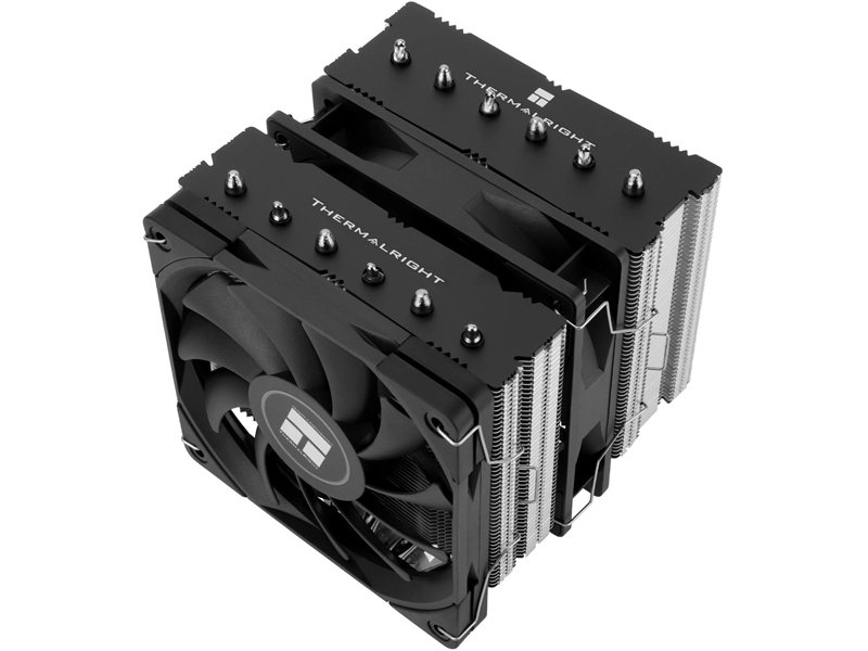 Устройство охлаждения(кулер) Thermalright Royal Knight 120 SE Soc-AM5/AM4/1200/1700/1851 серебристый/черный 4-pin 25.6dB Al+Cu Ret (RK120-SE)