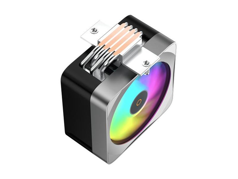 Кулер для процессора/ CPU Cooler Ocypus Delta A40 EX BK ARGB (200W, 4-pin PWM, 157mm, Al/Cu, 4x6mm, ARGB, 1x120mm, 60CFM, 31dBA, 1600RPM, S: 1851/1700/1200/115X, AM5/AM4, black)