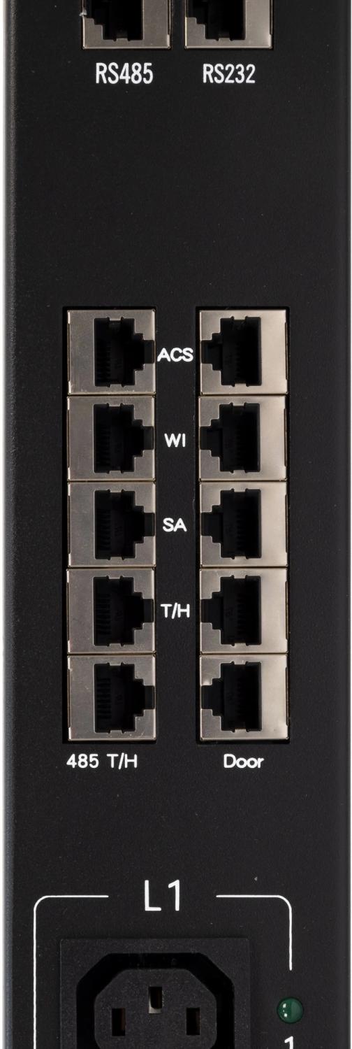Блок распределения питания Powercom PDU-32AVMS24-18C3-6C9-3P верт.размещ. 18xC13 6xC19 с сетевым мониторингом 3x32A EN 60309 2м