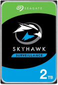 Жесткий диск/ HDD Seagate SATA 2Tb SkyHawk Surveillance HDD 5400 256Mb 1 year warranty  (replacement ST2000VX015, ST2000VX008)