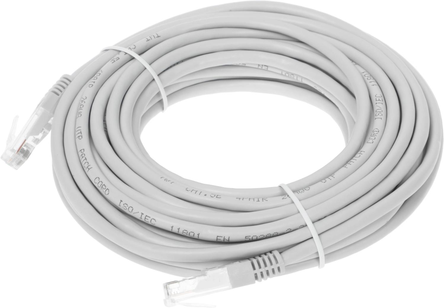 Патч-корд Lanmaster TWT-45-45-10-GY UTP RJ-45 вил.-вилка RJ-45 кат.5E 10м серый ПВХ (уп.:1шт)