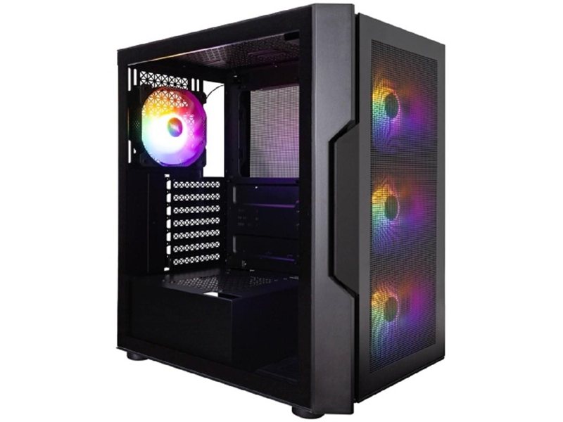 1STPLAYER TRILOBITE T7-P Black / ATX / 4x120mm LED fans / T7-P-BK-4F1