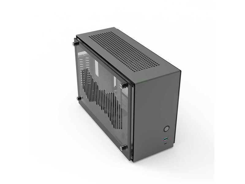 корпус ZALMAN M2 MINI, MITX, ALUMINIUM, SILVER, WINDOWx2, RISER CARD, 2x3.5", 3x2.5", 1xUSB3.0, 1xUSB3.1 TYPE-C, TOP 1x80mm