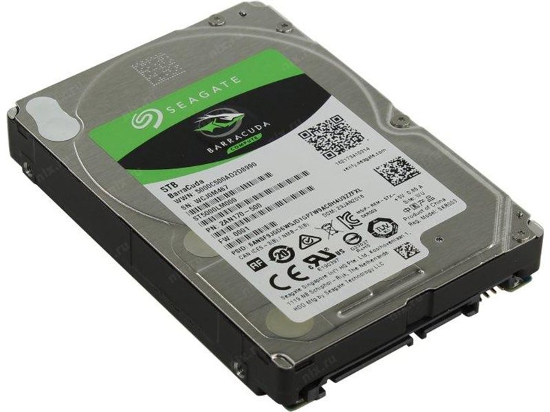 Жесткий диск/ HDD Seagate SATA 5Tb 2.5"" 15mm 5400 128Mb 1 year warranty