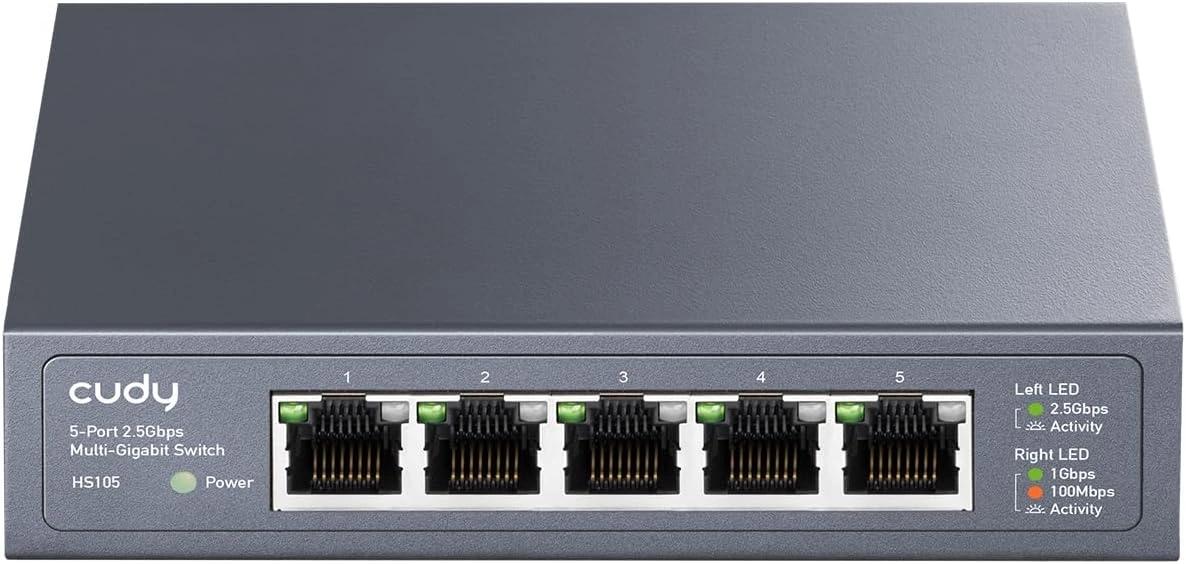 Коммутатор Cudy HS105 (L2) 5x2.5Гбит/с неуправляемый