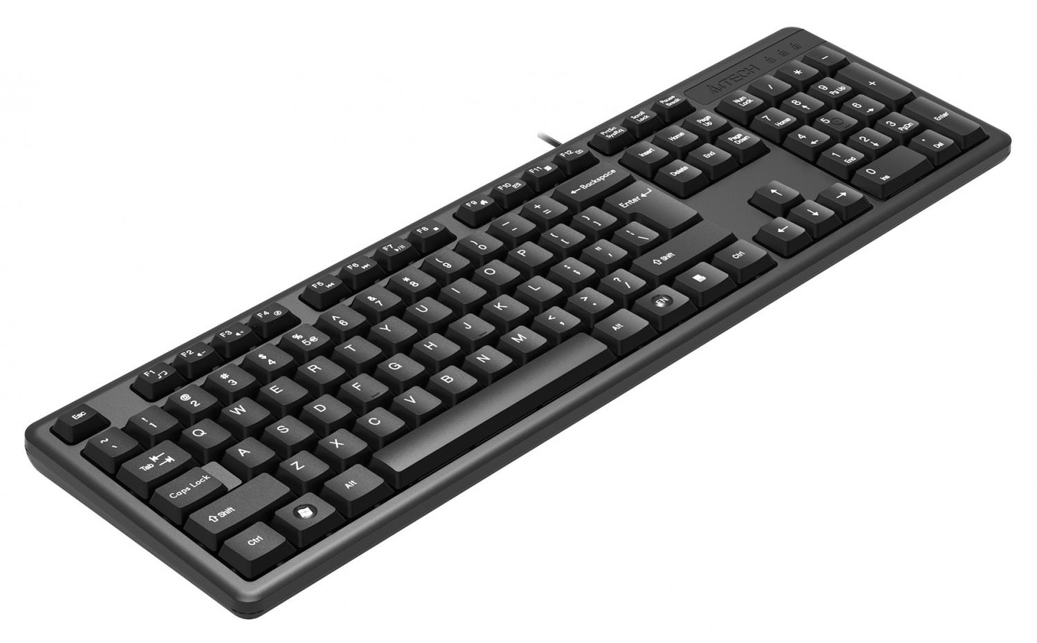 Клавиатура A4Tech KK-3 черный USB (KK-3 USB (BLACK)) кабель 1.5м