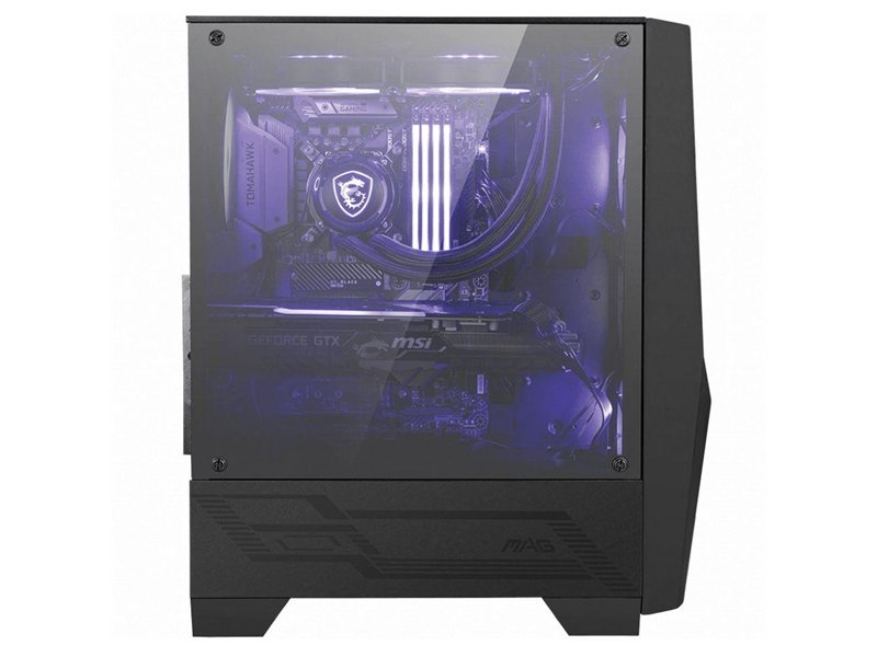 Корпус MSI MAG FORGE 100M Mid-Tower, ATX, 2xUSB 3.2, Audio I/O, 2x120mm RGB Fan, 1x120mm black Fan, 6-ch Light controller, Front metal MESH, Up to 330mm GPU, Tempered Glass (676414)