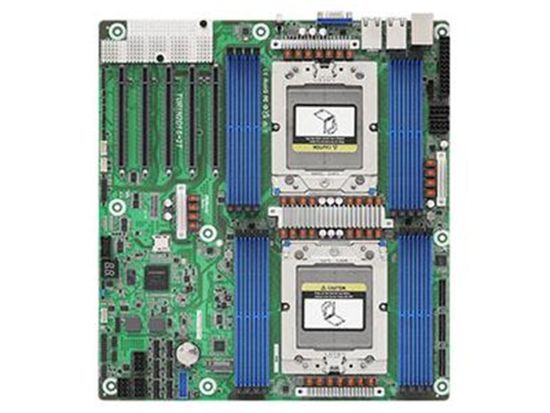 Материнская плата/ ASRock TURIN2D16-2T, EEB, 2x SP5 (LGA 6096) AMD EPYC™ 9005/9004, 8+8 DIMM slots (1DPC), DDR5 RDIMM, RDIMM-3DS, 2x PCIe5.0 / CXL2.0 x16, 3x PCIe4.0 x16, 2x MCIO (PCIe5.0 / CXL2.0 x8 or 8 SATA 6Gb/s), 1x MCIO (PCIe5.0 / CXL2.0 x8), 1x M.2