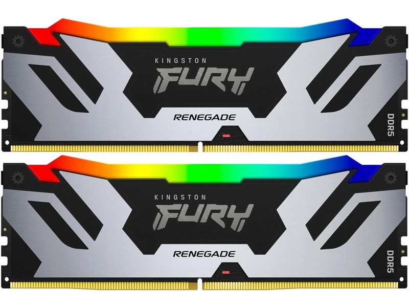 Память DDR5 2x32GB 6400MHz Kingston KF564C32RSAK2-64 Fury Renegade XMP RGB RTL Gaming PC5-51200 CL32 DIMM UDIMM 288-pin 1.4В kit dual rank с радиатором Ret