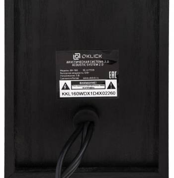 Колонки Оклик OK-160 2.0 черный 6Вт