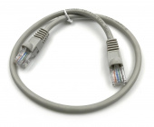 Патч-корд Buro UTP 4 пары cat.5E CCA molded 0.5м серый RJ-45 (m)-RJ-45 (m) (UTP-5E-0,5M-G)