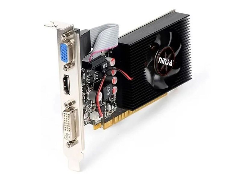 Видеокарта Ninja (Sinotex) Ninja R5 230 (120SP) 1GB GDDR3 64bit VGA DVI HDMI RTL (AKR523013F) (750533)