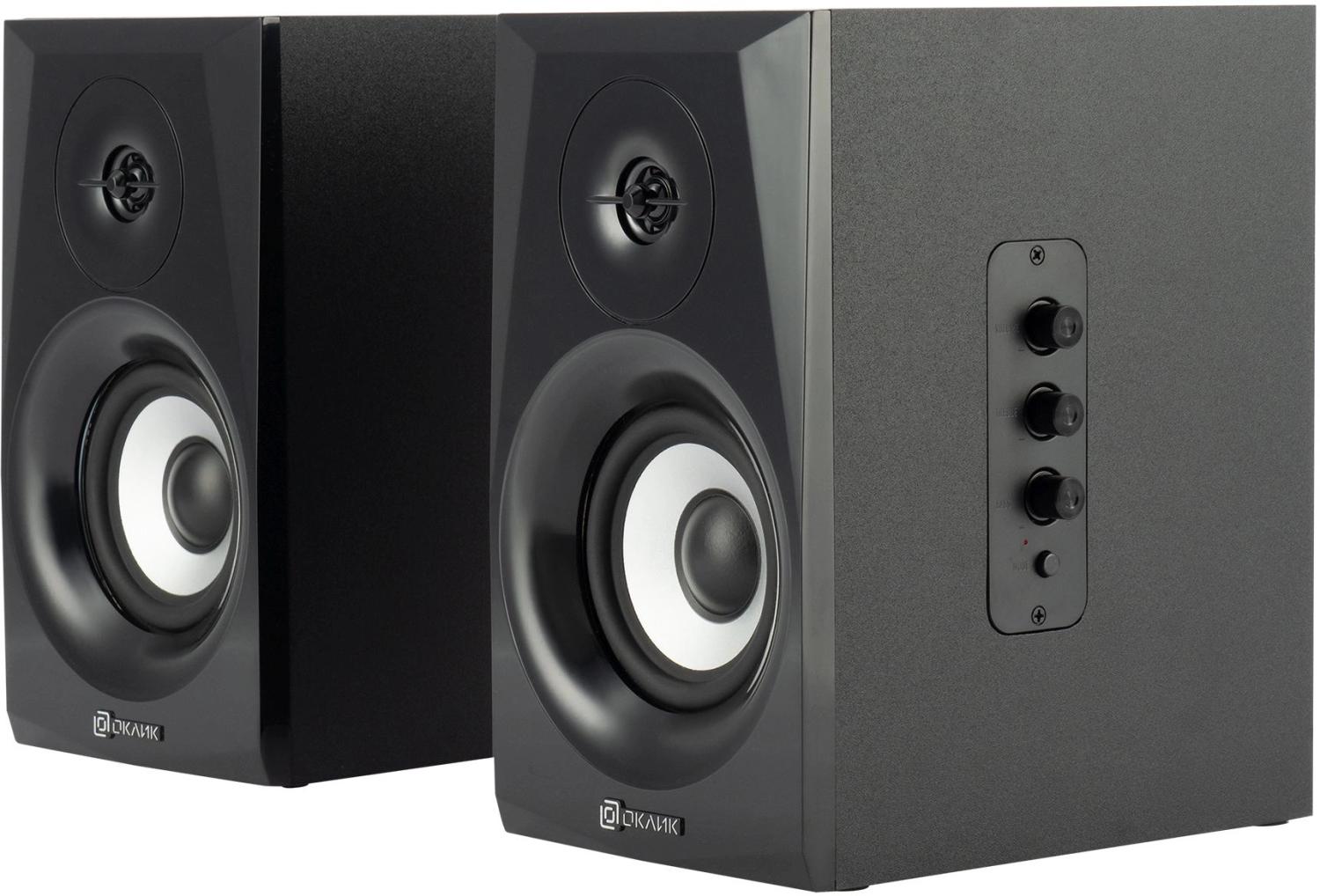 Колонки Оклик OK-166 BT 2.0 черный 40Вт BT