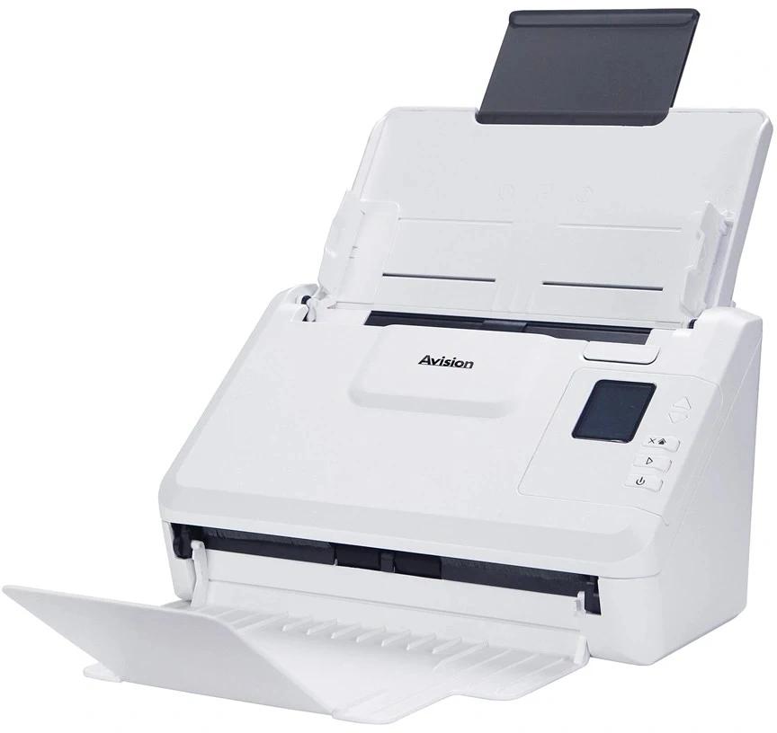 Сканер протяжный Avision AD340GN (000-1003-02G) A4 белый
